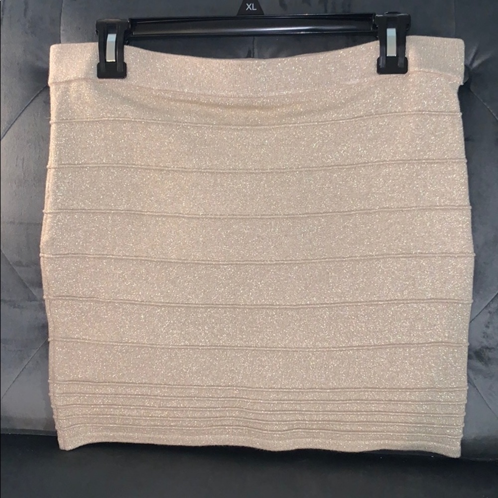 gold bandage skirt